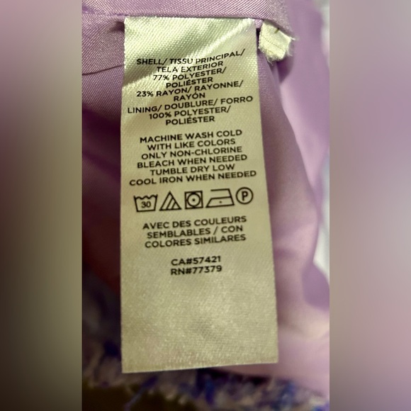 Ann Taylor Purple Fringe Blazer Size 12 - Picture 6 of 6